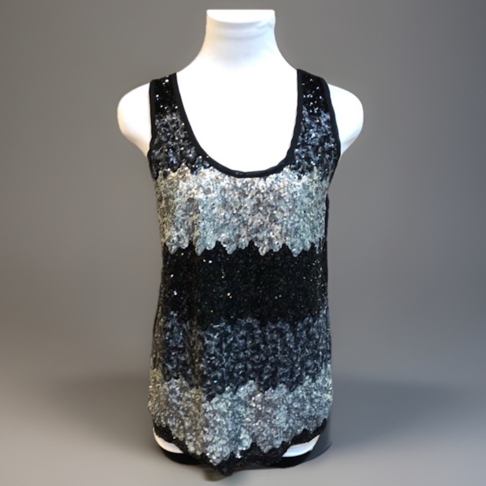Dressy Heavily Sequined Dressy Evening Tank Top